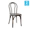 Flash Furniture HERCULES Commercial Dark Brown Indoor/Outdoor Wood Look Resin Thonet Style Chair, 2PK 2-L-9-M5-DKBRN-GG - alternate 7